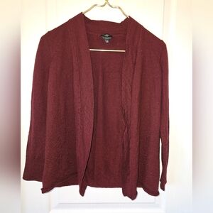 Talbots Italian Marino Wool Cardigan Sweater Softgirl Academia
